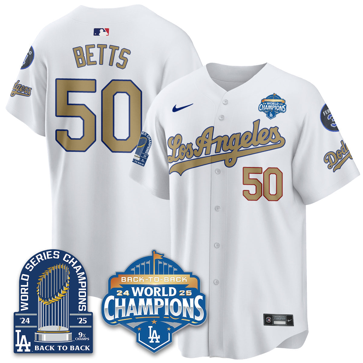 LAD Alternate Vapor Limited Jersey - 9x Champs - Stitched