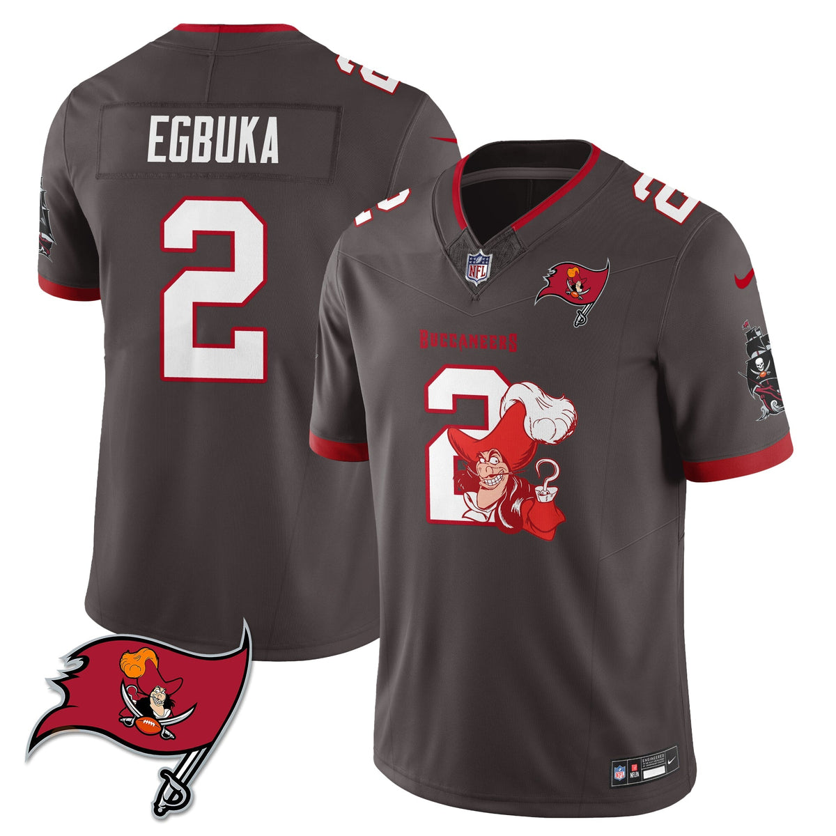 TB x Red Coat Captain Edition Vapor Jersey - Stitched