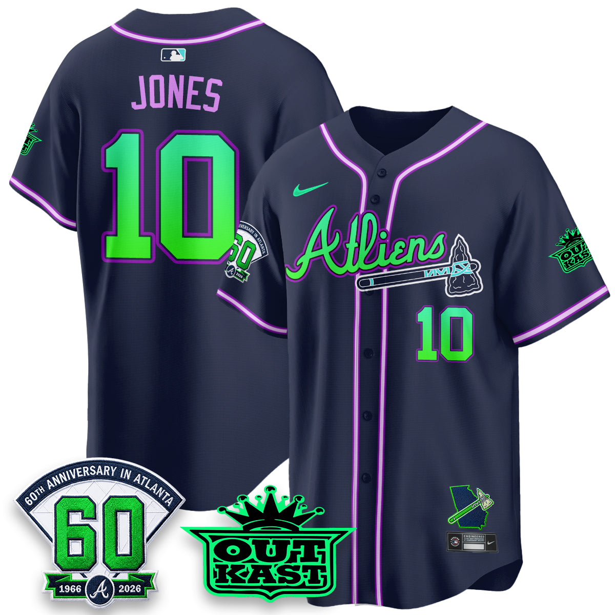 ATL x Atliens Cool Base Galaxy Version Jersey - Stitched-NQD