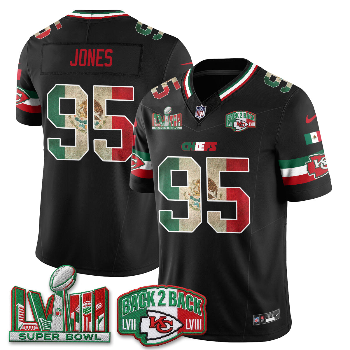 KC Mexico Edition Vapor Jersey - Stitched