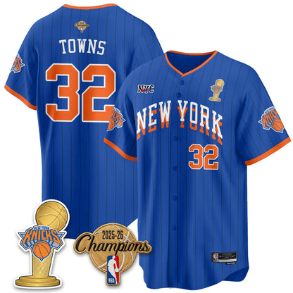 NYK 2026 NBA Champions Vapor Jersey - Stitched