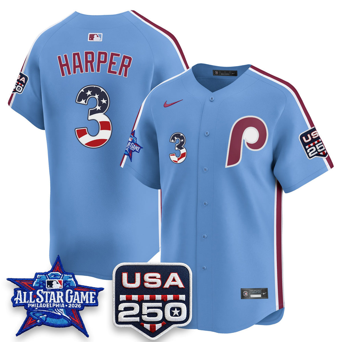 PHI 2026 All Star Edition Vapor Jersey - Stitched