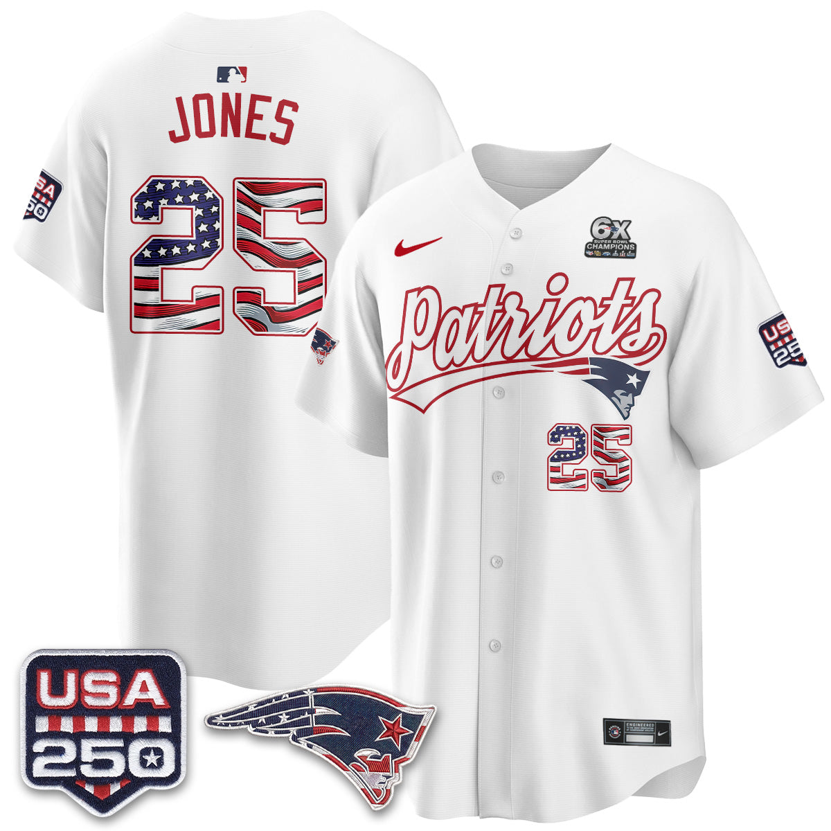 NE America Edition Vapor Jersey - Stitched