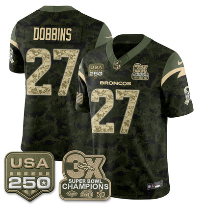 DEN 2026 Salute to Service Edition Vapor Jersey - Stitched