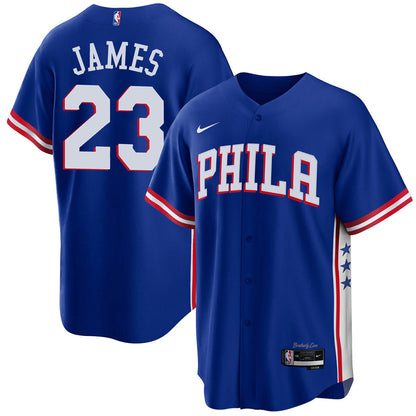 PHI LeBron James #23 Vapor Baseball Jersey - Stitched