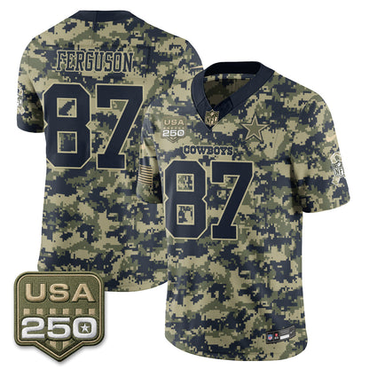 DAL 2026 Salute to Service Edition Vapor Jersey - Stitched