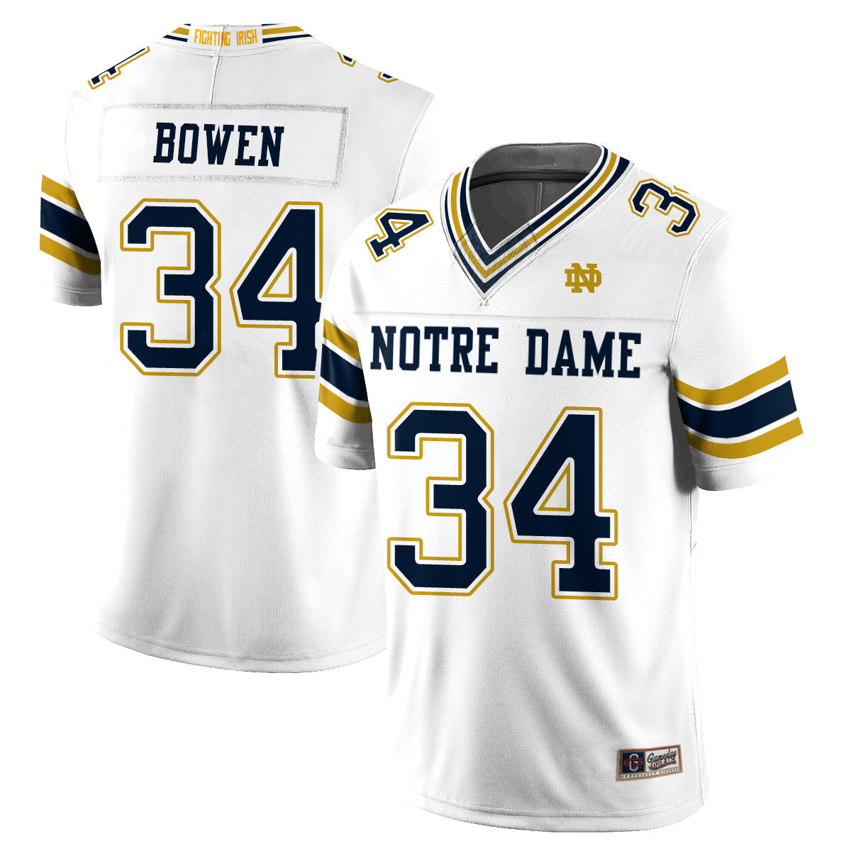 ND 2026 Shamrock Series Football Vapor Jersey - Stitched