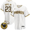 White Pinstripe