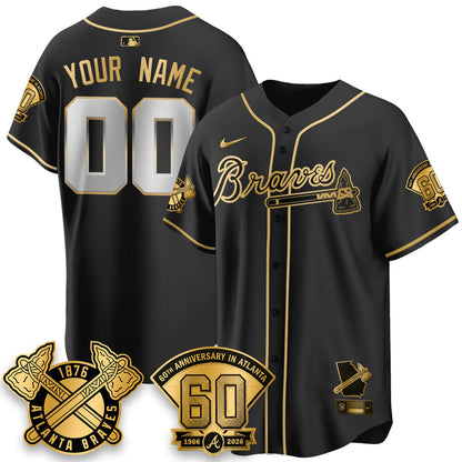 ATL 60th Anniversary Special Edition Vapor Limited Custom Jersey - Stitched