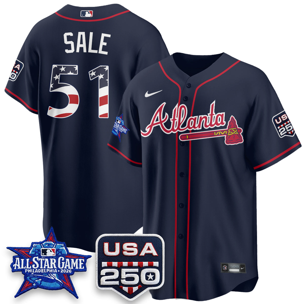 ATL 2026 All Star Game Vapor Jersey- Stitched