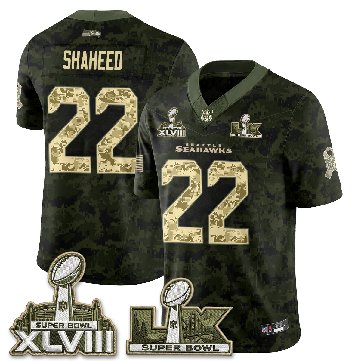SEA 2026 Salute to Service Edition Vapor Jersey V2- Stitched
