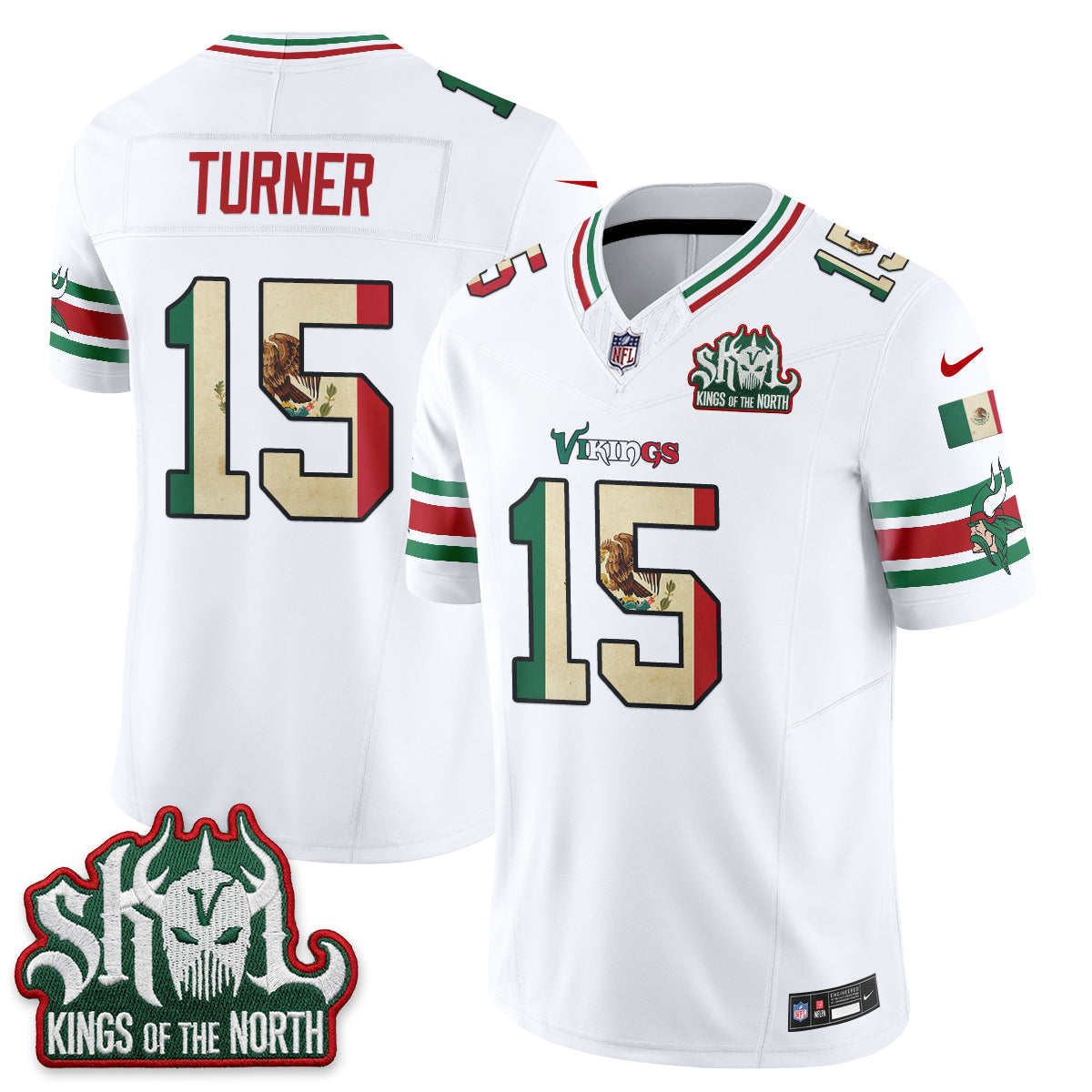 Minnesota Vikings Mexico Edition Vapor Jersey - Stitched