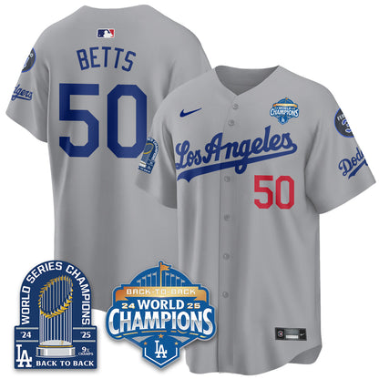 LAD Alternate Vapor Limited Jersey - 9x Champs - Stitched