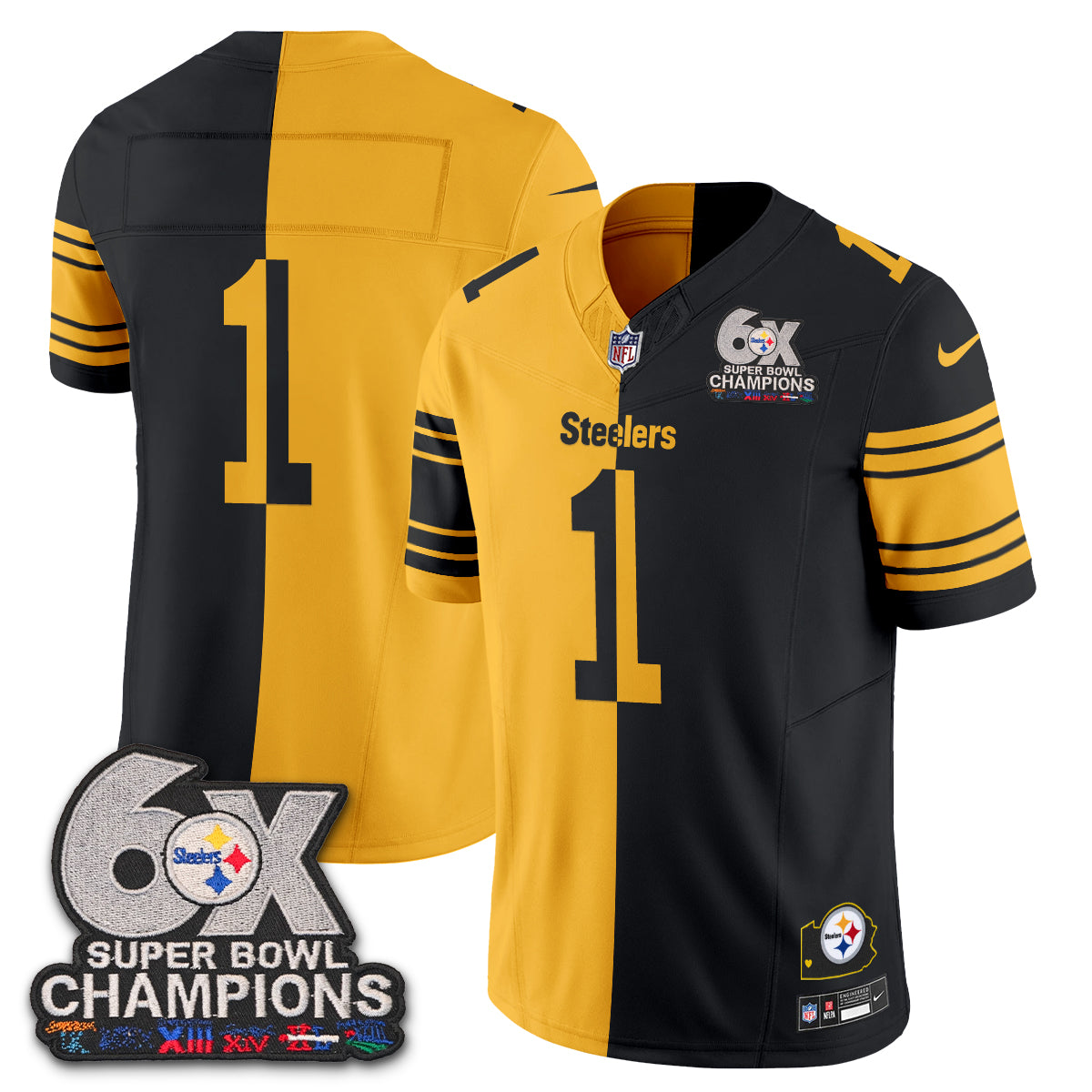 PIT 6x SBowl Split Edition Vapor Jersey - Stitched