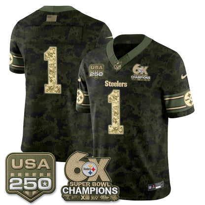 PIT 2026 Salute to Service Edition Vapor Jersey V2- Stitched