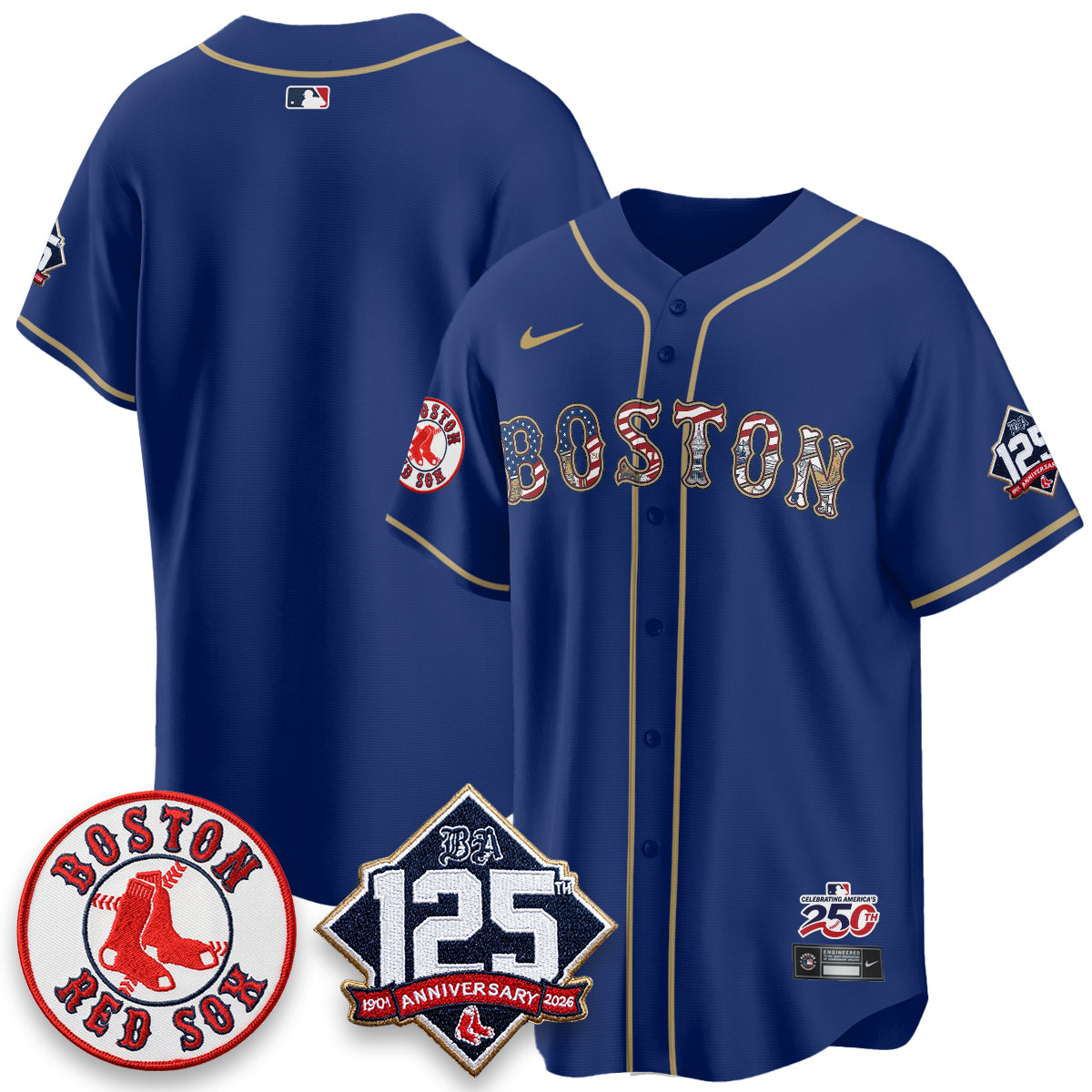 BOS 2026 Independence Day USA Vapor Limited Jersey - Stitched-DTD