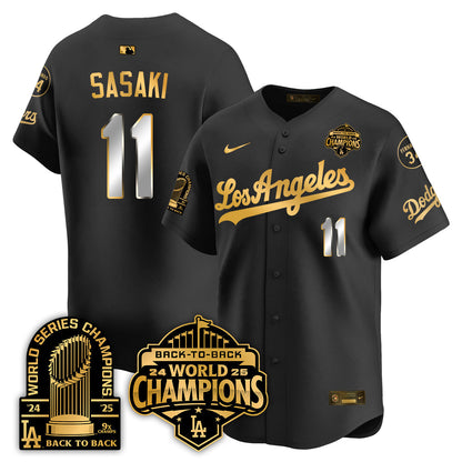LAD Alternate Vapor Limited Jersey - 9x Champs - Stitched