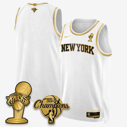 NYK 2026 NBA Champions Gold Edition Vapor Jersey - Stitched