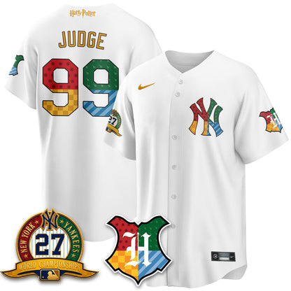 NYY x "The Lightning Bolt Wizard" Edition Vapor Jersey- Stitched