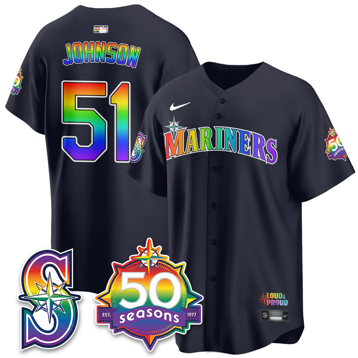 SEA Happy Pride Month Vapor Jersey - Stitched