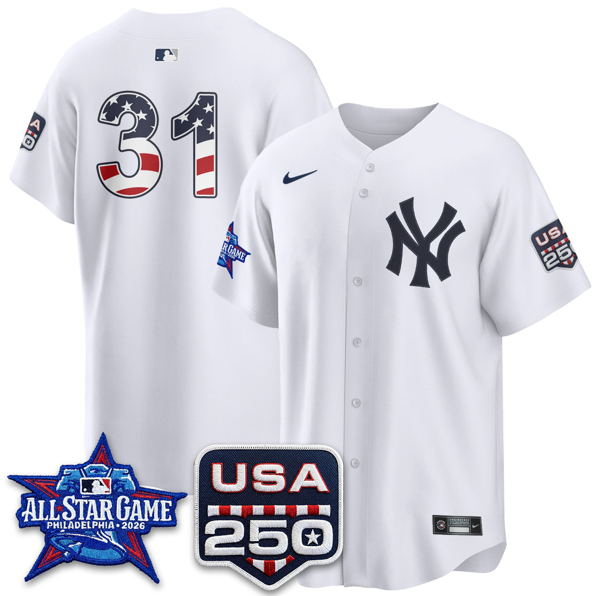 NYY  2026 All Star Edition Vapor Jersey - Stitched