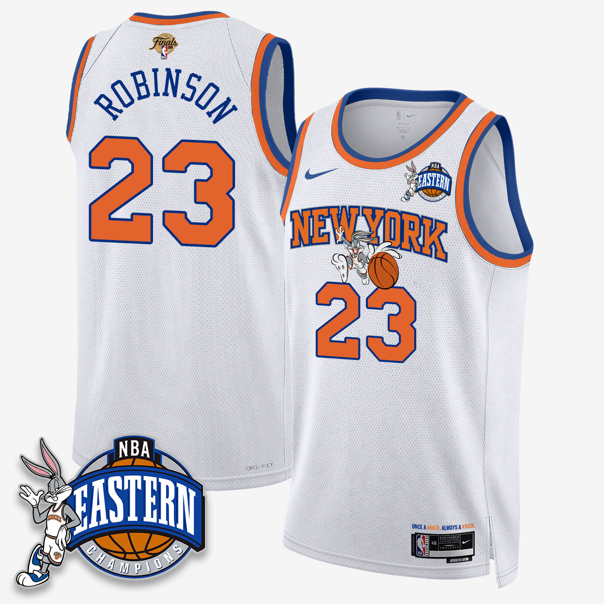 NYK 2026 NBA Finals x Bunny Vapor Jersey - Stitched