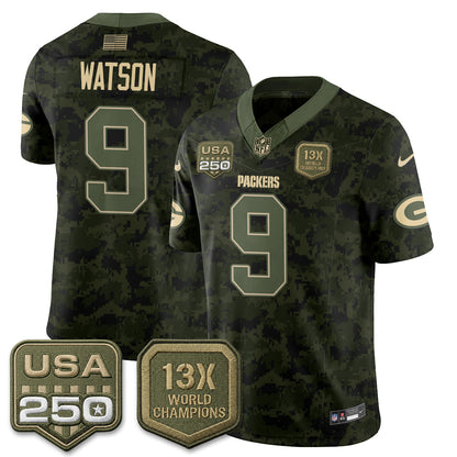 GB 2026 Salute To Service Edition Vapor Jersey - Stitched
