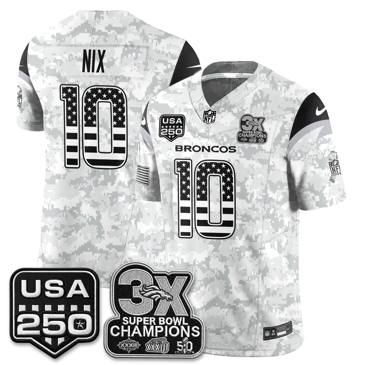 DEN 2026 Salute to Service Edition Vapor Jersey - Stitched