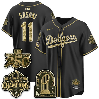 LAD Military Appreciation Game Day Jersey V2 - Stitched