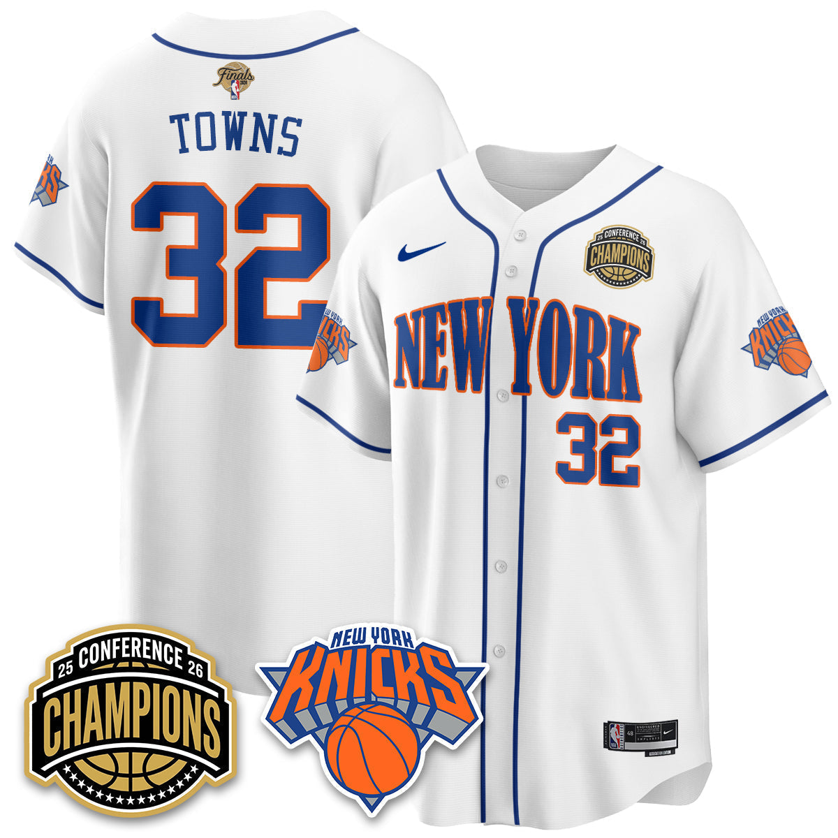 NYK 2026 NBA Finals Vapor City Edition Jersey V2- Stitched
