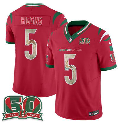 Cincinnati Bengals Mexico Edition Vapor Jersey - Stitched