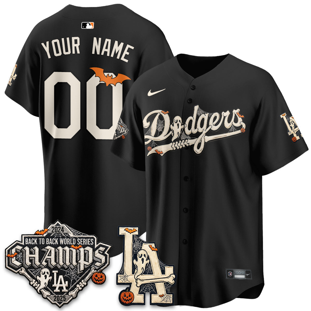 LAD Halloween 2026 Vapor Custom Jersey - Stitched-NQD