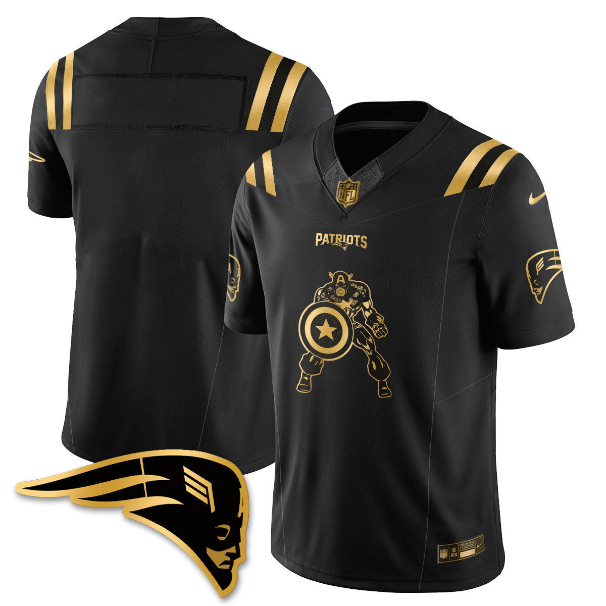 NE x Vibranium Shield Edition Vapor Jersey - Stitched