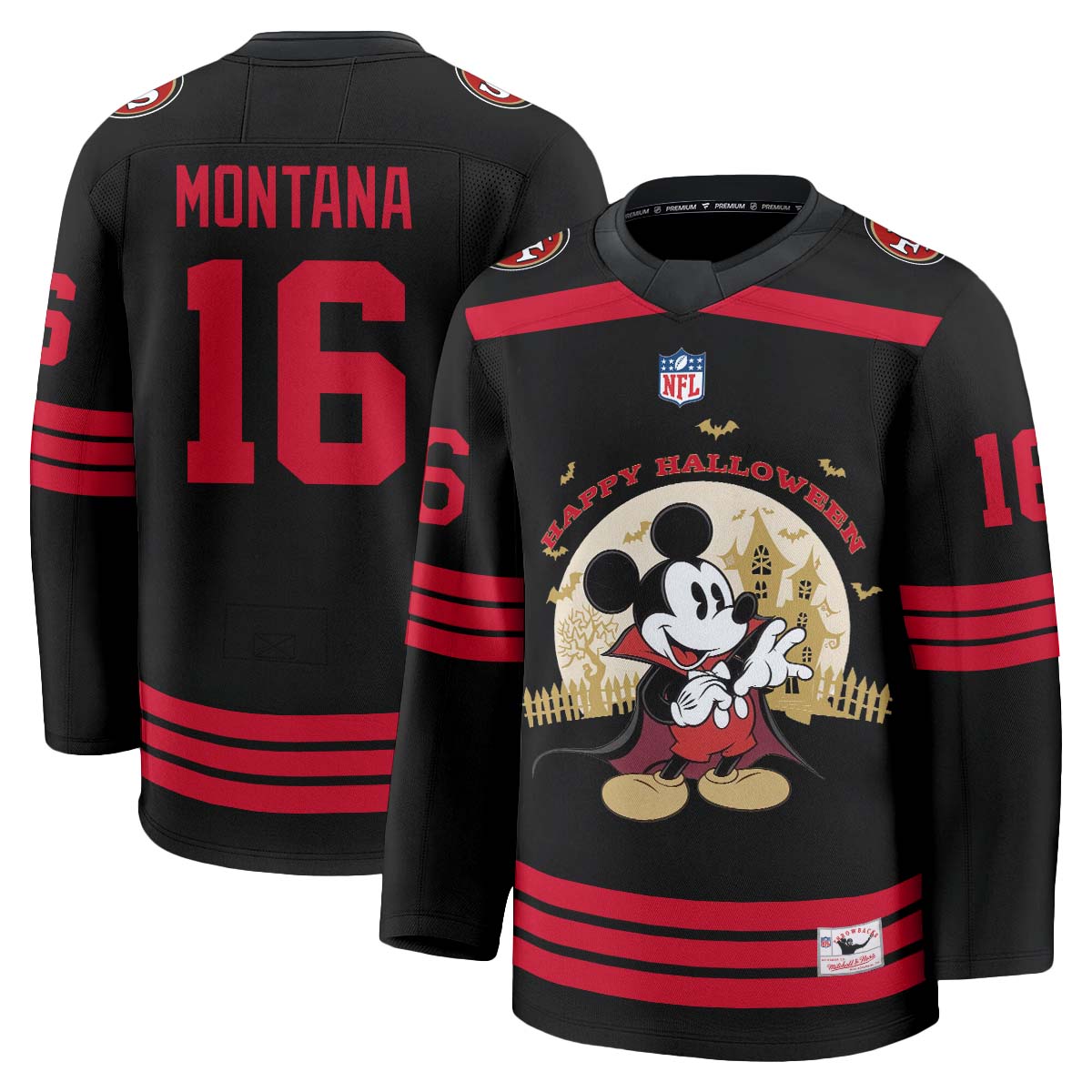 SF x Halloween Cartoon Mouse Edition Hockey Jersey - Printed