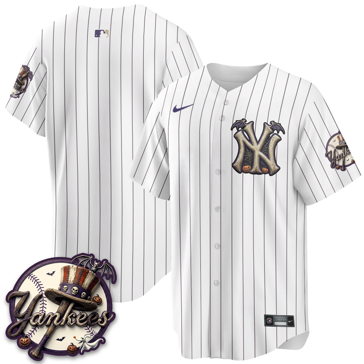 NYY Nightmare Edition Vapor Jersey - Printed