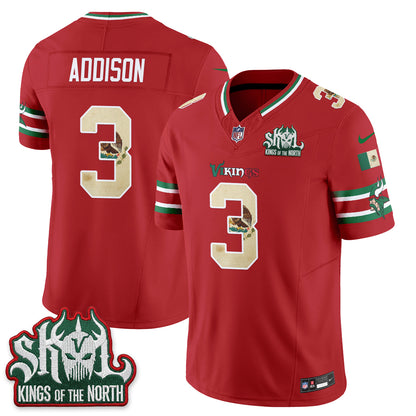 Minnesota Vikings Mexico Edition Vapor Jersey - Stitched