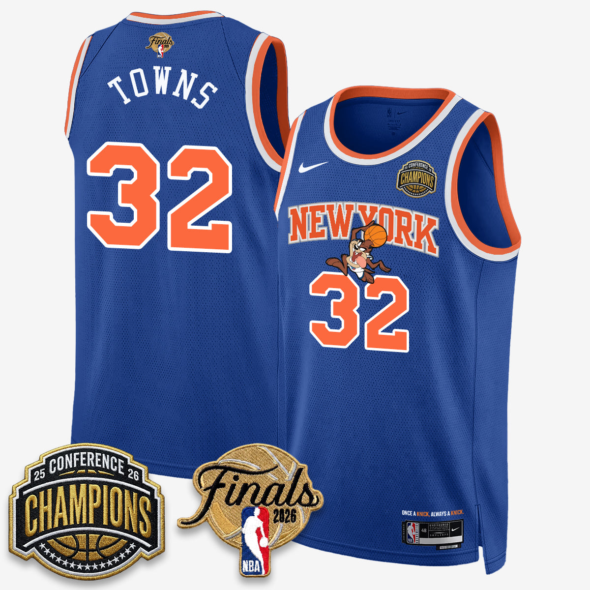NYK 2026 NBA Eastern Conference Champions x Looney Tunes Vapor Jersey V2- Stitched