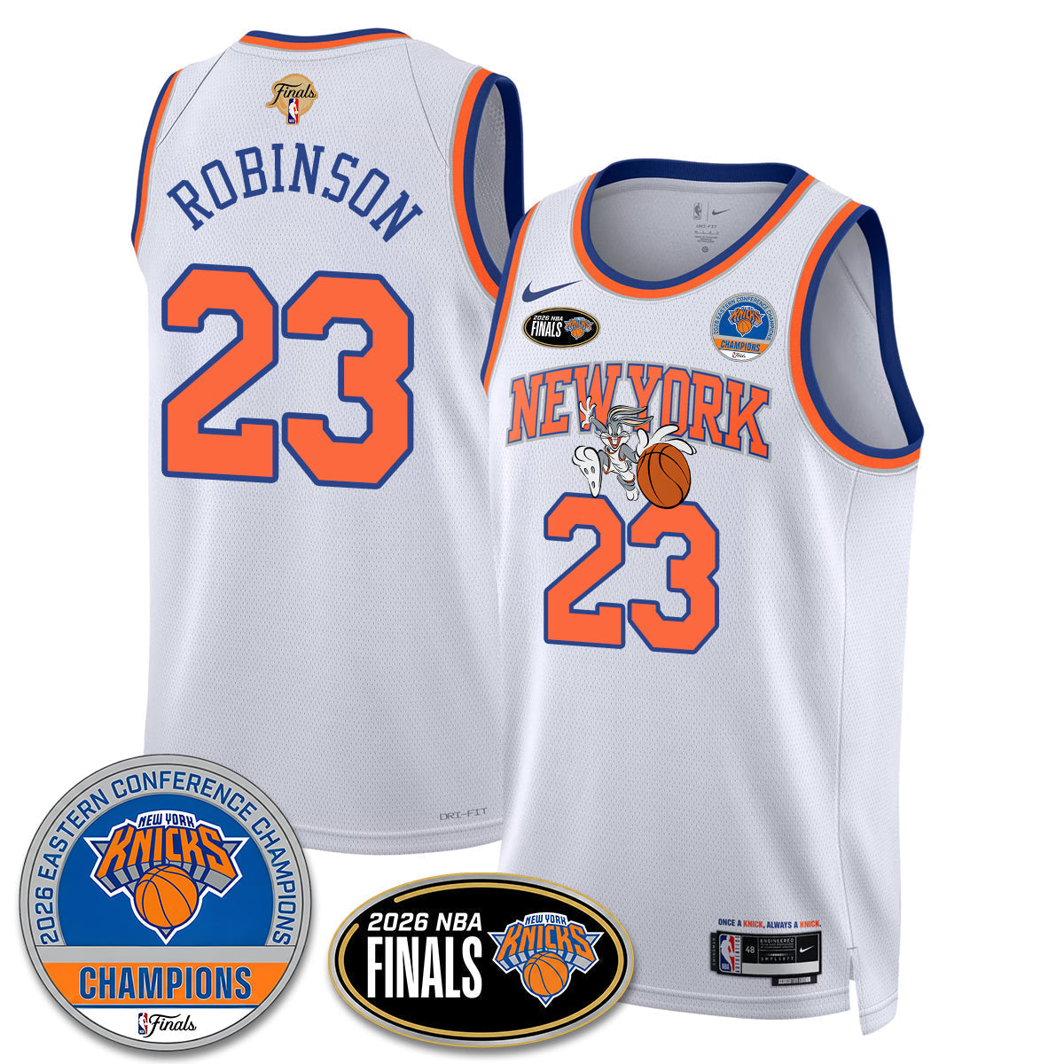 NYK 2026 NBA Eastern Conference Champions x Bunny Vapor Jersey - Stitched