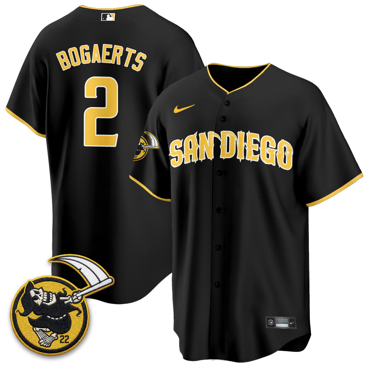 SD x Grim Reaper Vapor Jersey - Stitched