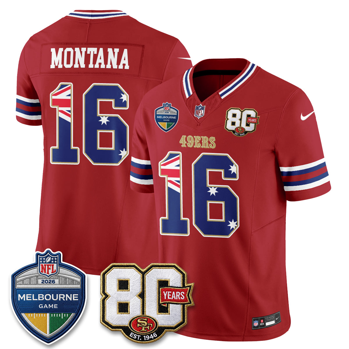 SF Melbourne Game 2026 Vapor Jersey - Stitched