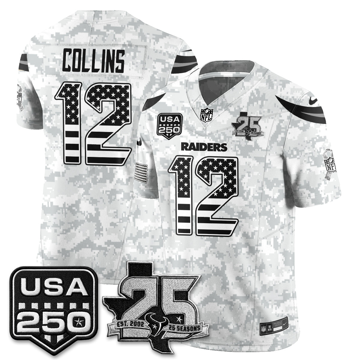 HOU 2026 Salute to Service Edition Vapor Jersey - Stitched