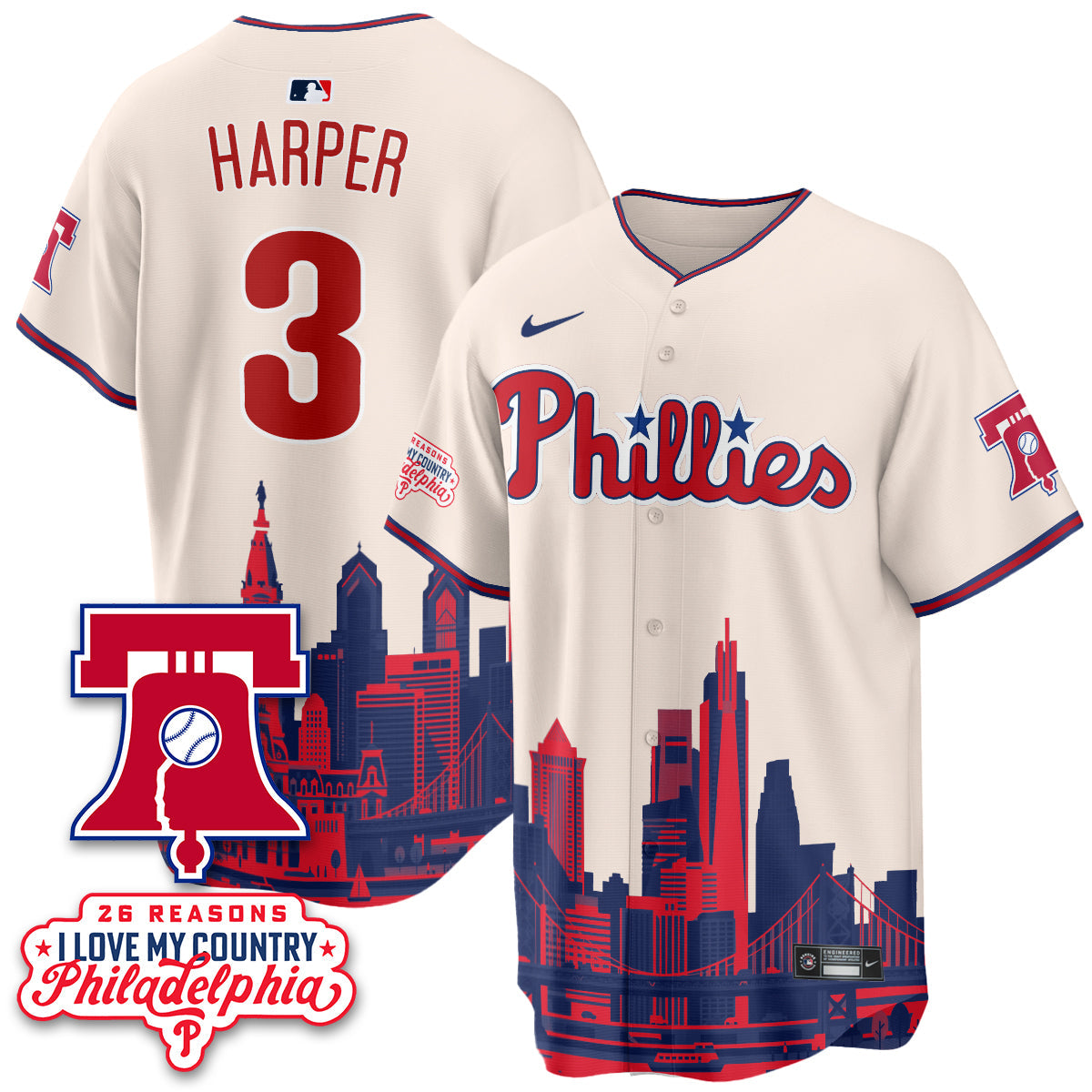 PHI "26 Reasons I Love My Country" Edition Vapor Jersey - Stitched