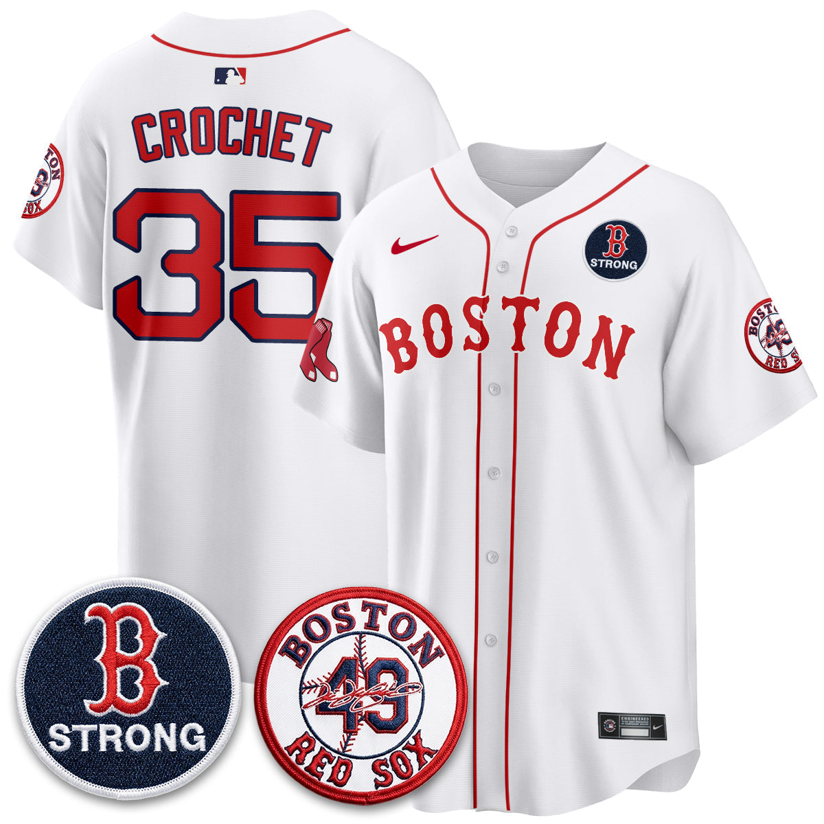 BOS Tim Wakefield Memorial Patch Vaper Premier Limited Jersey - Stitched V2