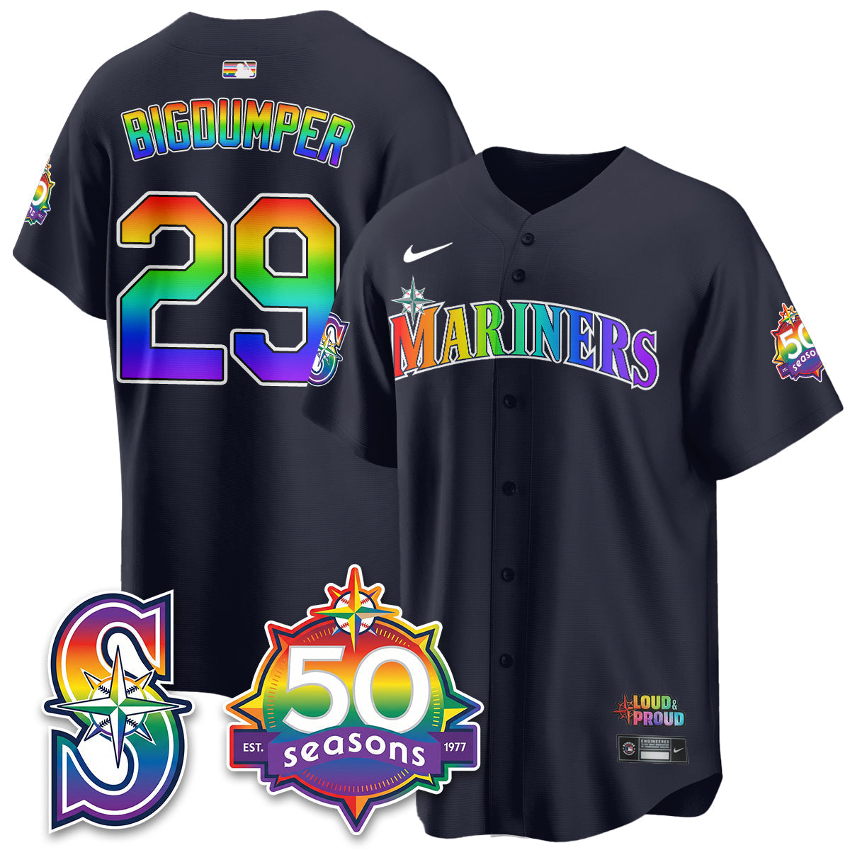 SEA Happy Pride Month Vapor Jersey - Stitched