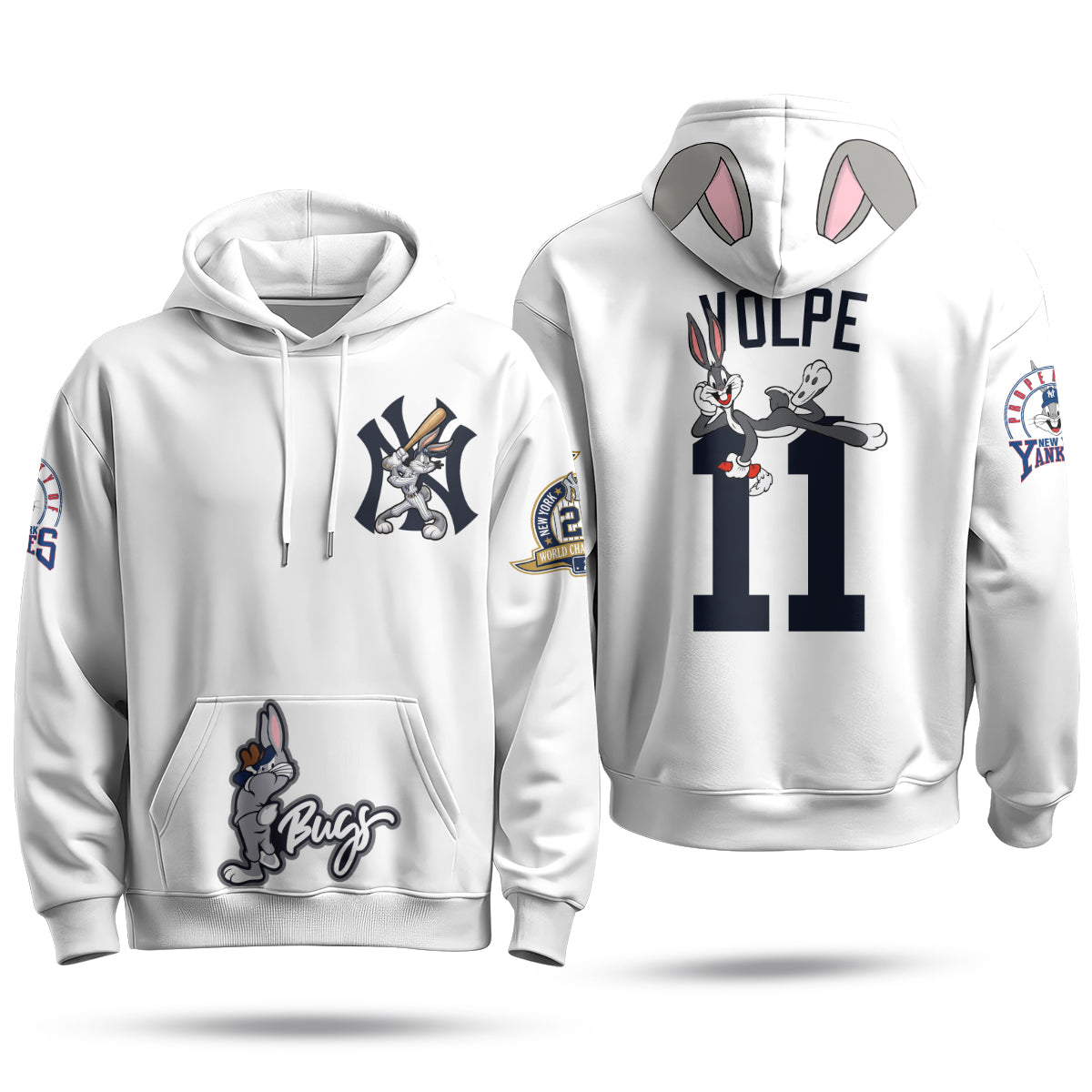 NYY Bunny Vapor Limited Hoodie - Printed