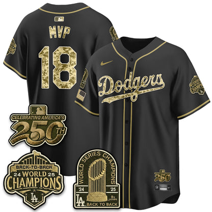 LAD Military Appreciation Game Day Jersey V2 - Stitched