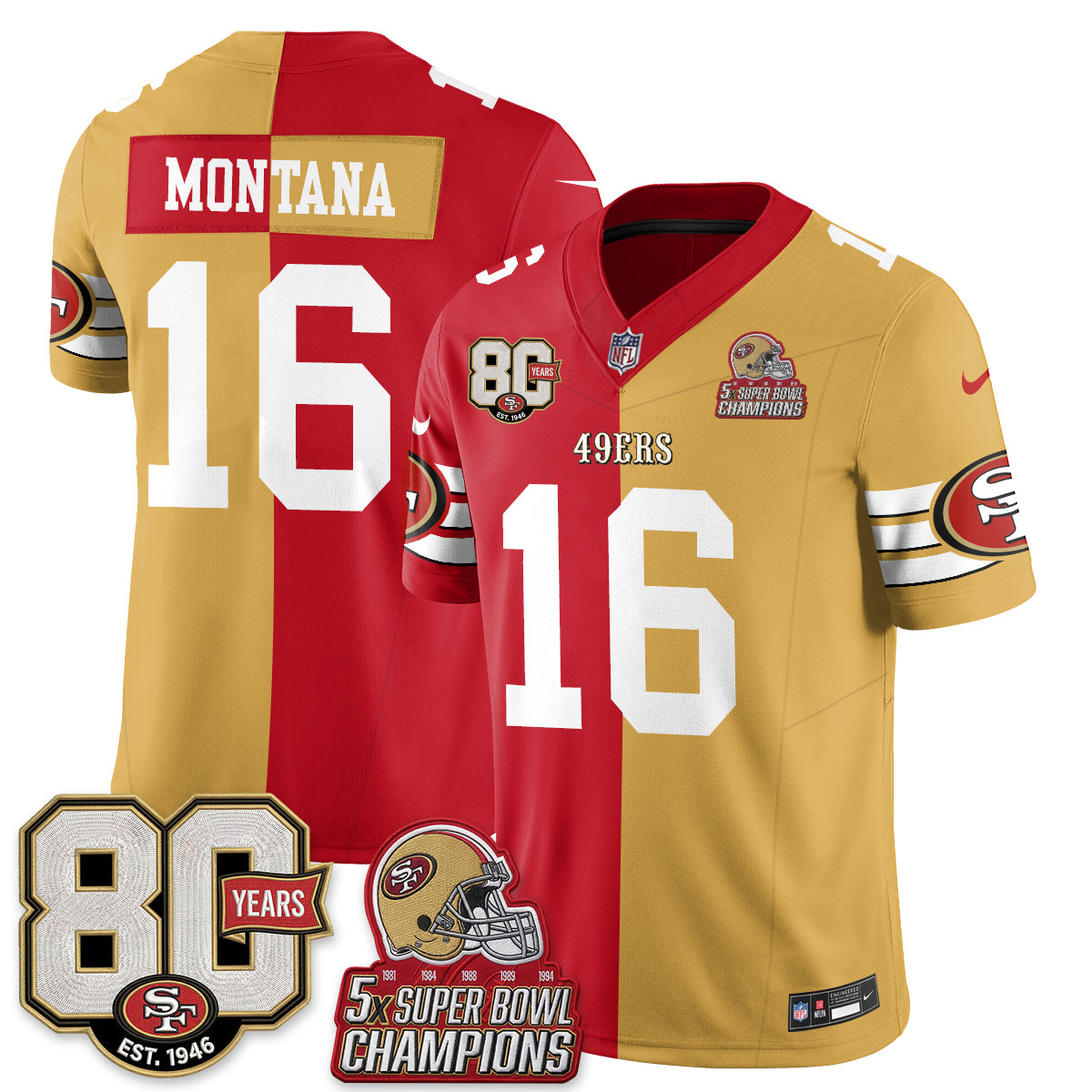 SF Split Style Vapor Jersey - Stitched