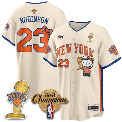 NYK 2026 NBA Champions x Meow Kitty Vapor Jersey - Stitched