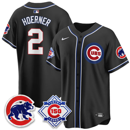 CHC 150th Anniversary Black Out Style Vapor Premier Limited Jersey - Stitched