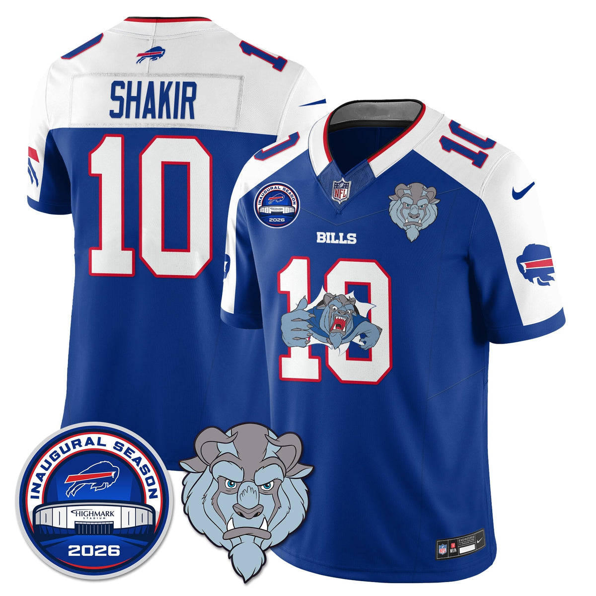 BUF x Hairy Blue Beast Edition Vapor Jersey - Stitched